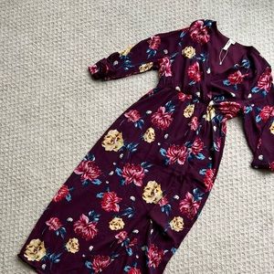 Floral maxi dress, size M